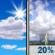 Sunday: Mostly Sunny then Slight Chance Showers And Thunderstorms