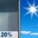 Sunday: Slight Chance Rain Showers then Sunny
